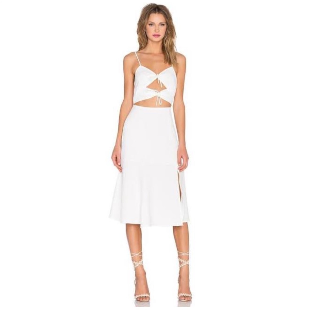 NBD X Revolve Tie Me Down cocktail dress